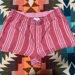 Colsie Pink and White Striped Boxers